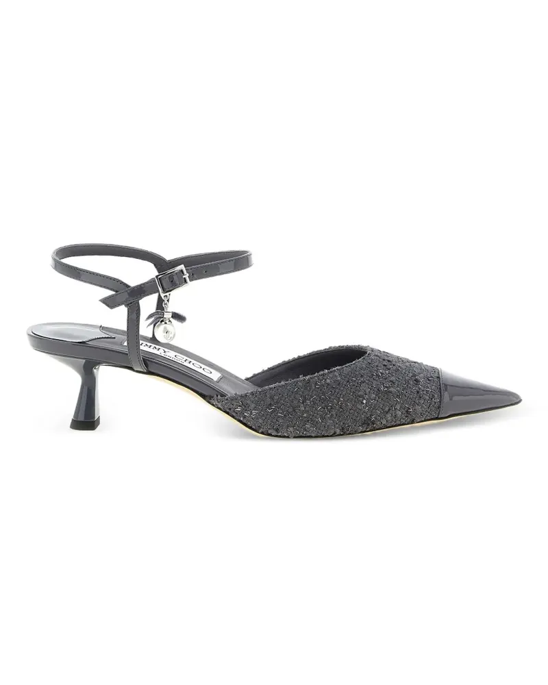Jimmy Choo Aren Pumps mit Perlenanhänger - Grau Grau