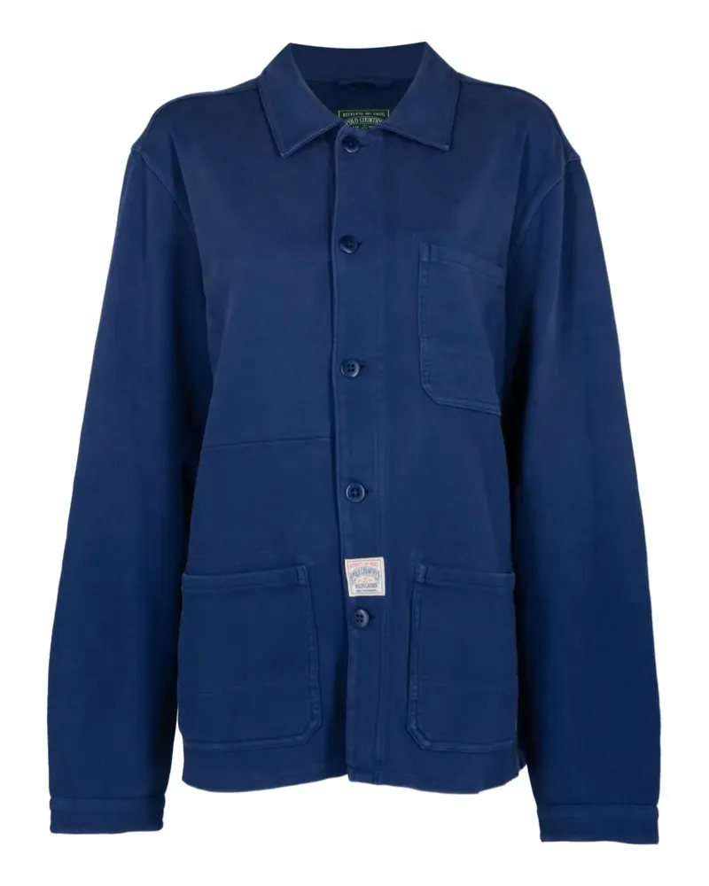 Ralph Lauren patch-pocket button-up overshirt - Blau Blau