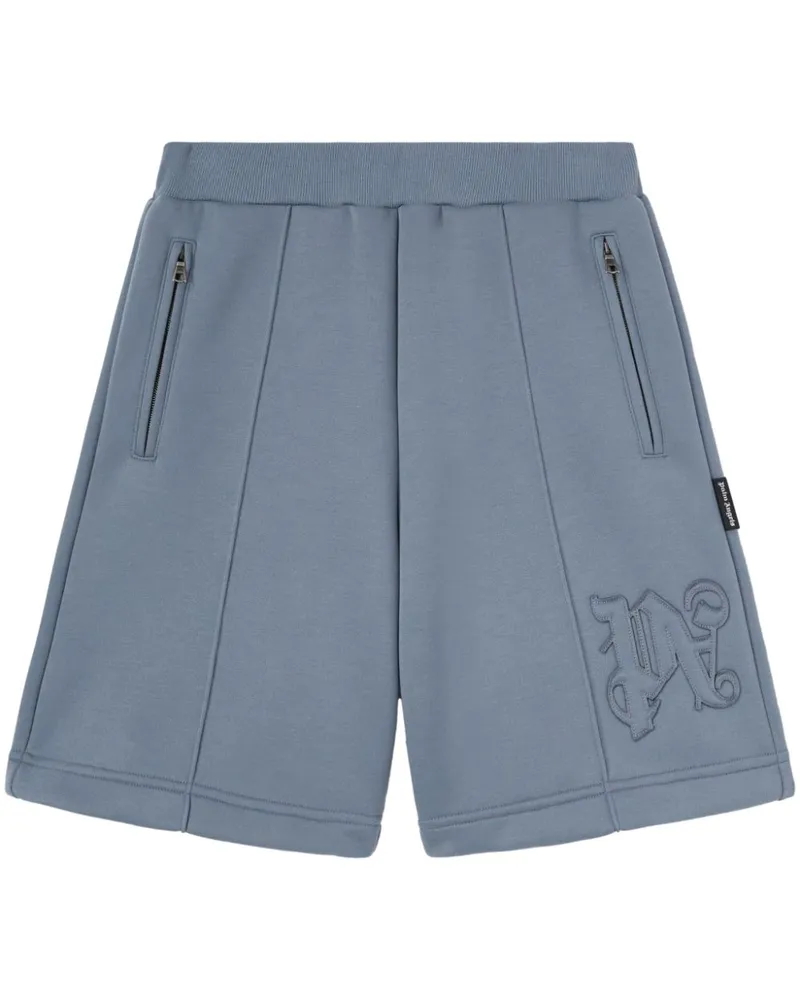 Palm Angels Shorts mit Monogramm - Grau Grau