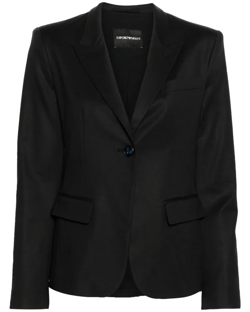 Emporio Armani Einreihiges Sakko - Blau Blau