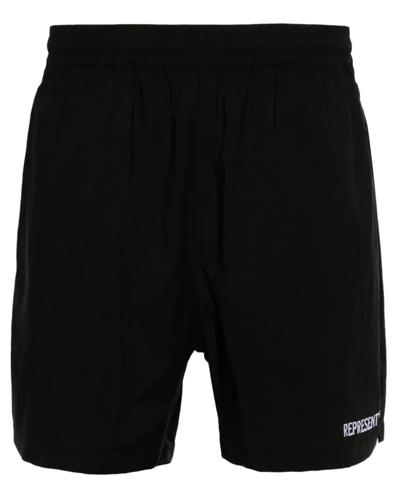 REPRESENT Joggingshorts mit Logo-Stickerei - Schwarz Schwarz