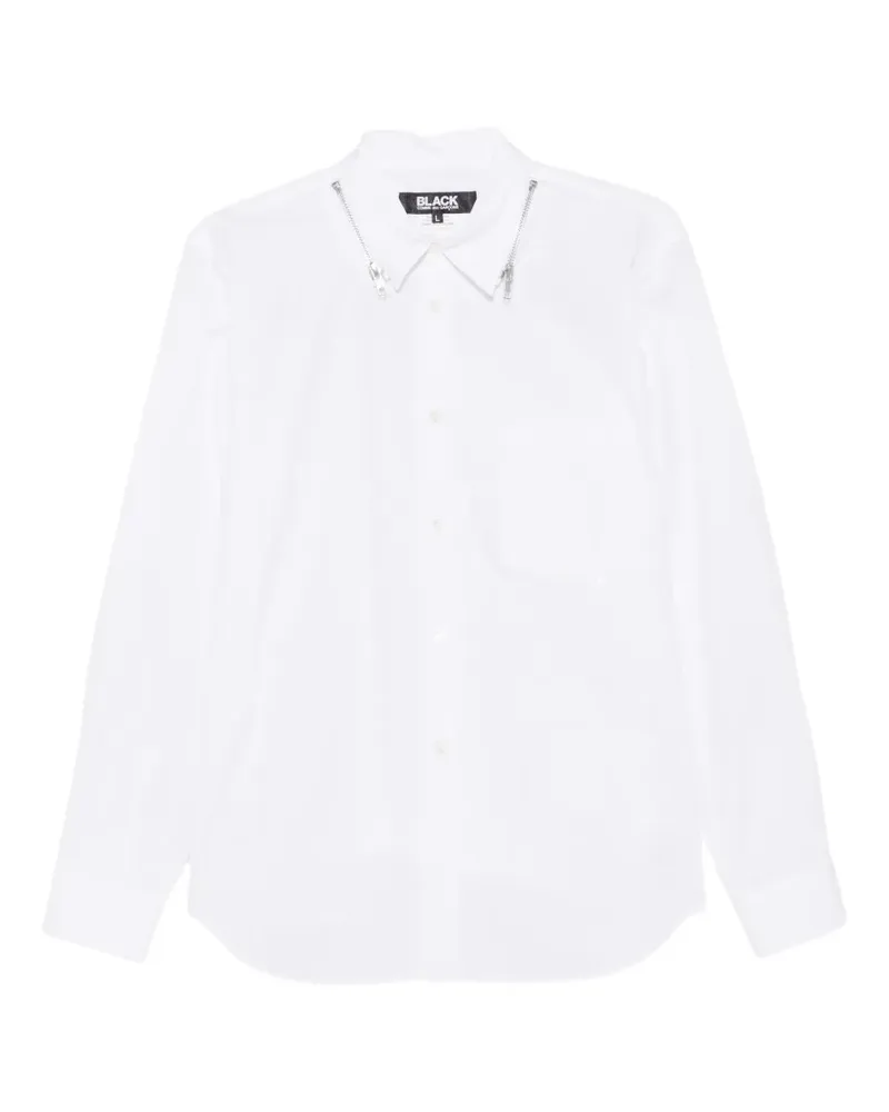 Comme des Garçons zip-detail shirt - Weiß Weiß