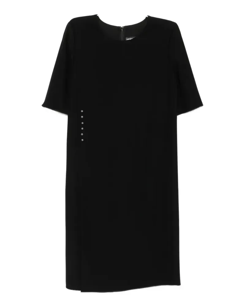 Emporio Armani stud-embellished mini dress - Schwarz Schwarz