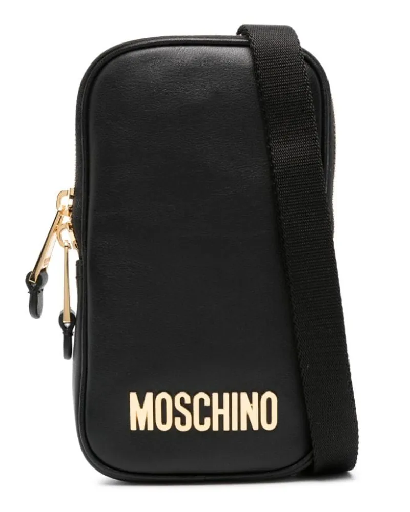 Moschino Handyhülle mit Logo Schwarz