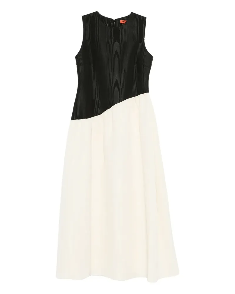 Simon Miller Laurel Midikleid mit Moiré-Effekt - Weiß Weiß