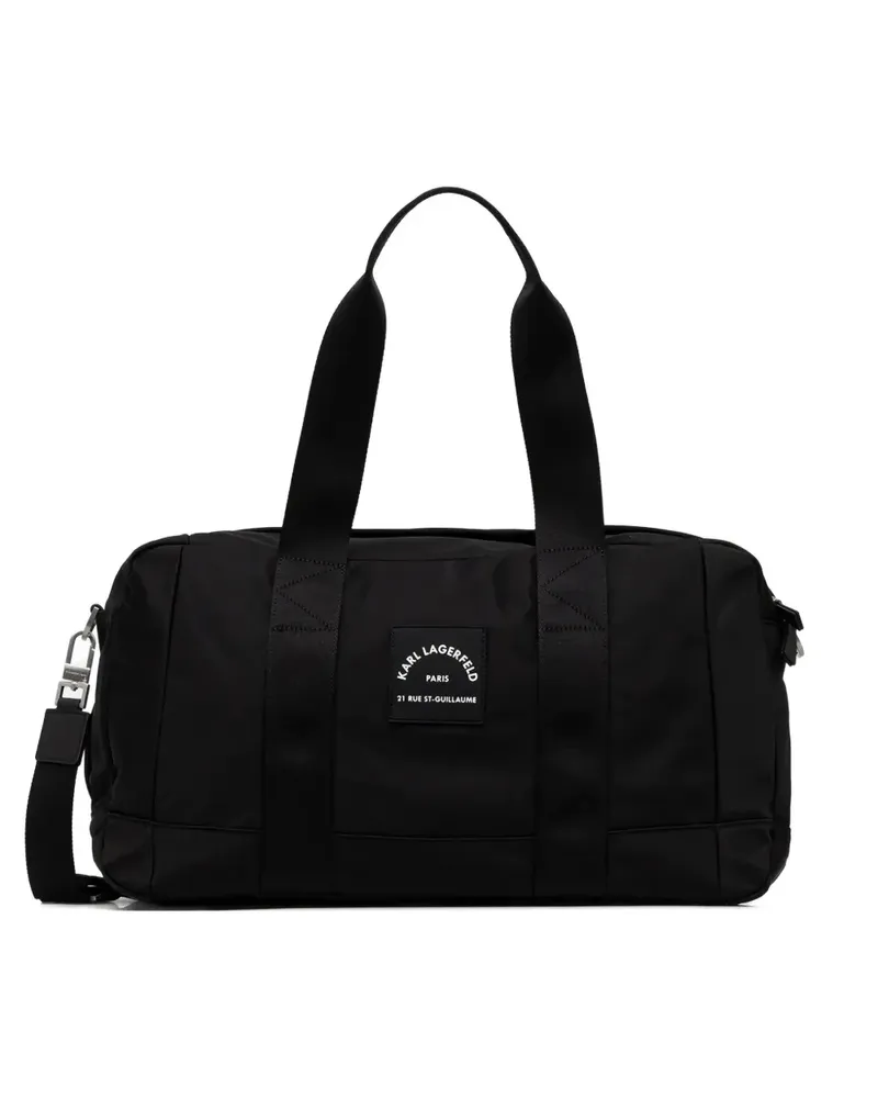 Karl Lagerfeld logo-patch tote bag - Schwarz Schwarz