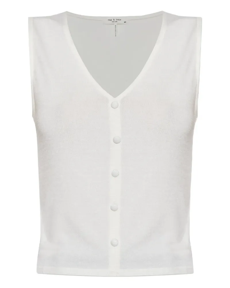 Rag & Bone Jackie Weste - Weiß Weiß