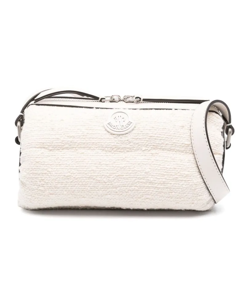 Moncler Keoni Bouclé-Umhängetasche - Weiß Weiß