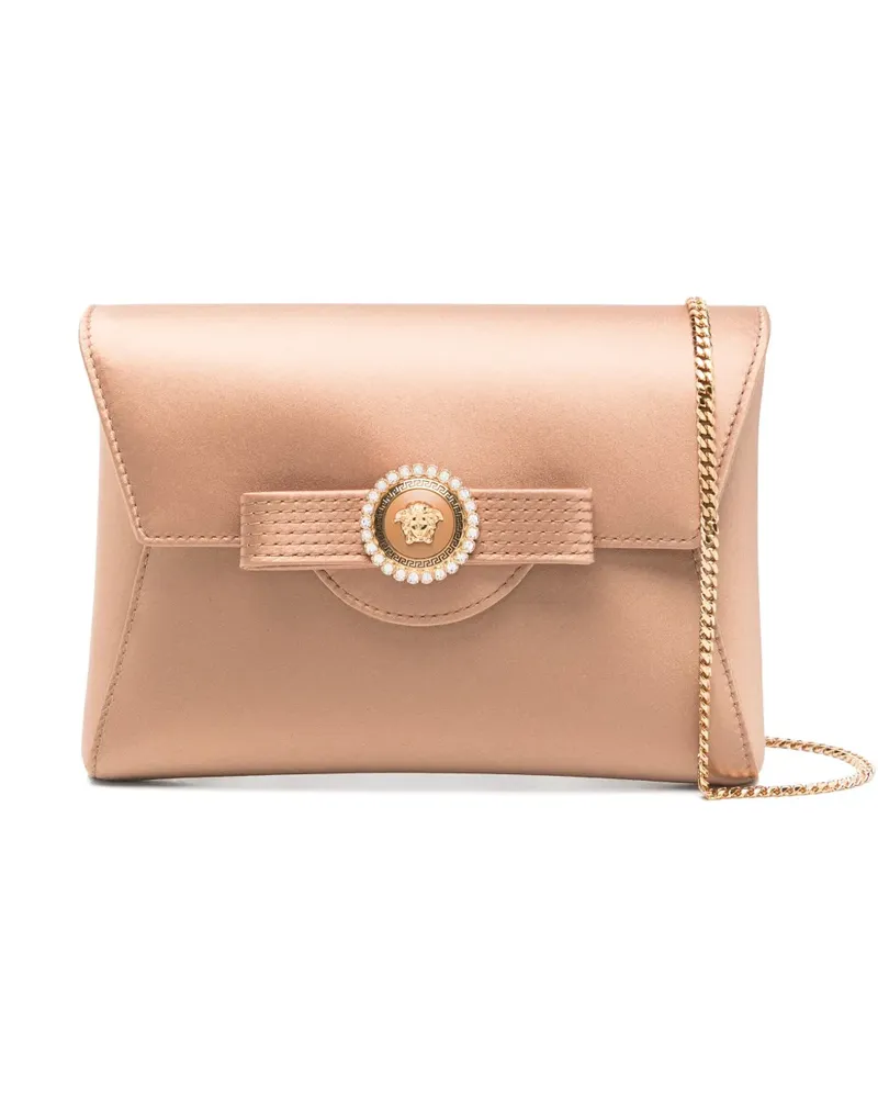 Versace Crystal Ribbon Clutch - Braun Braun
