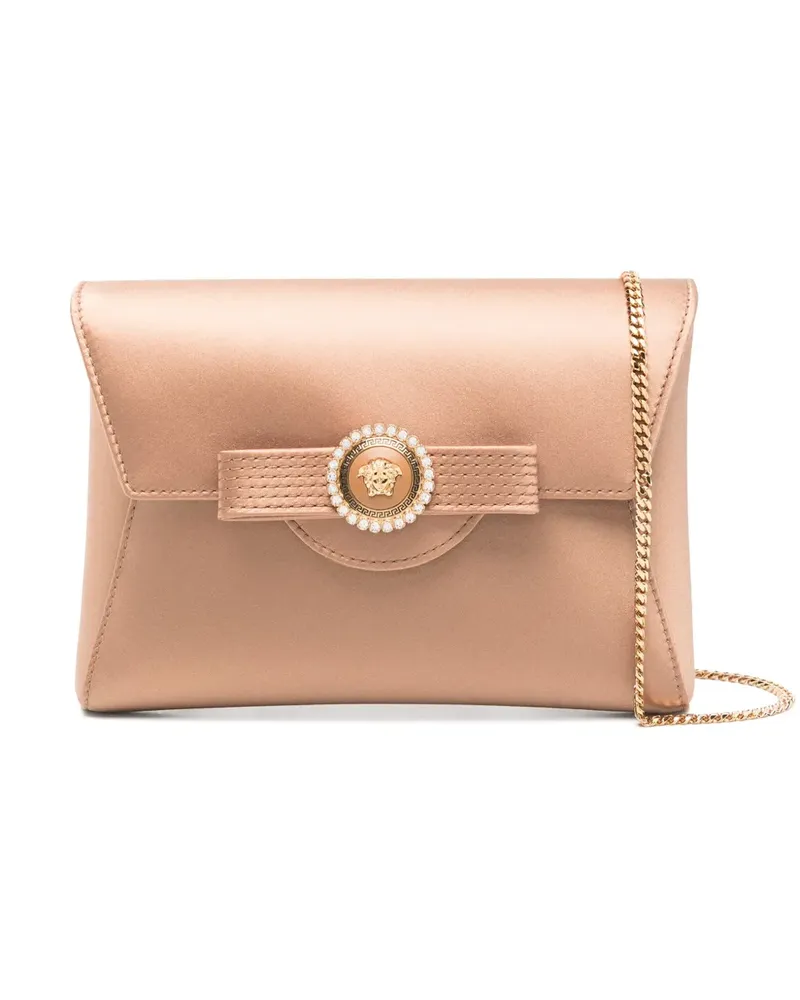 Versace Crystal Ribbon Clutch - Braun Braun