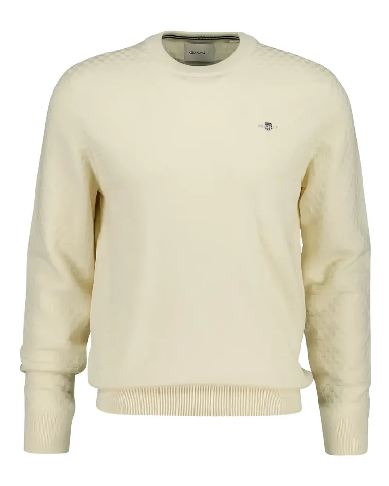 Gant Strukturierter Pullover - Nude Nude