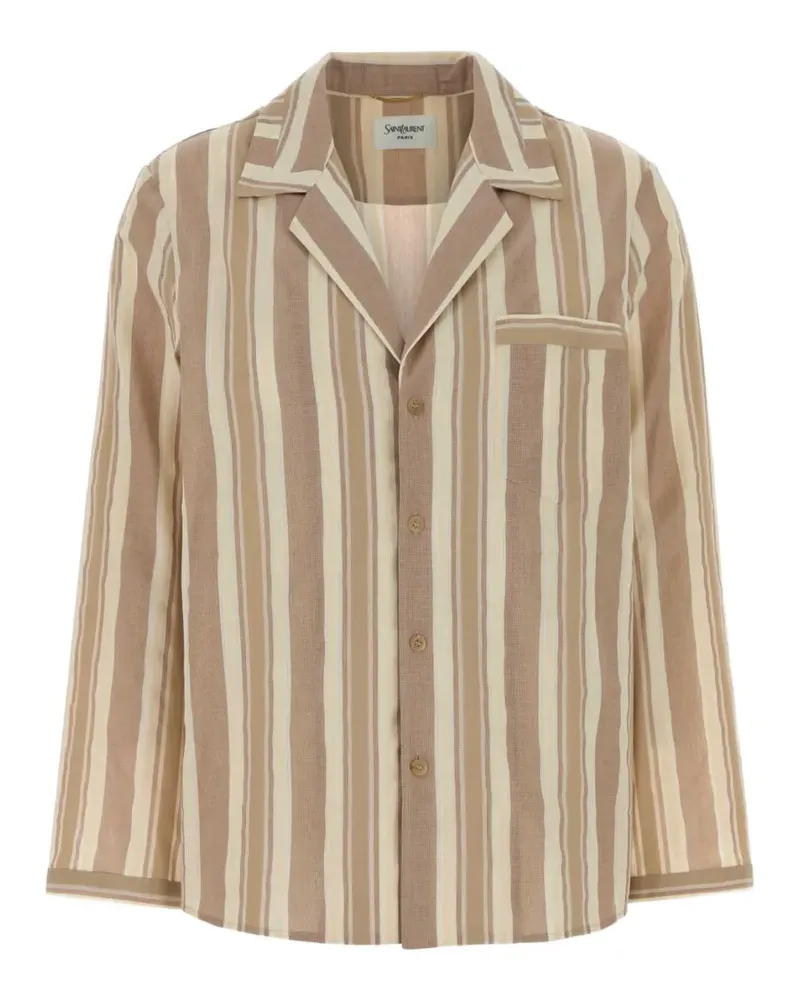 Saint Laurent striped shirt - Nude Nude