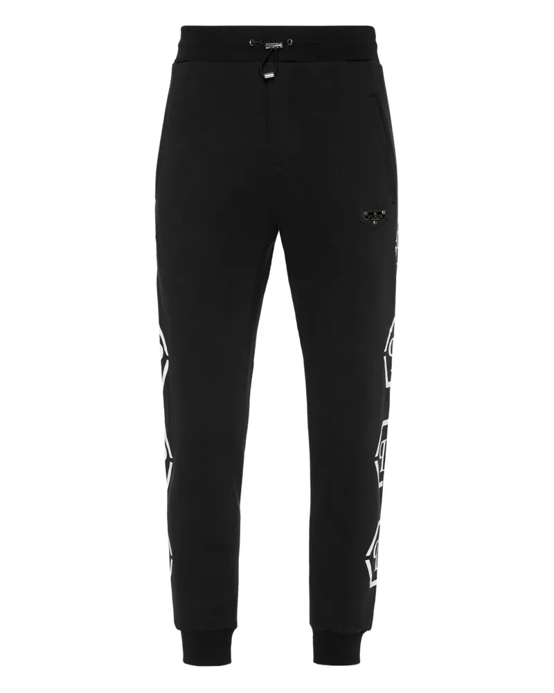 Philipp Plein Hexagon Jogginghose - Schwarz Schwarz