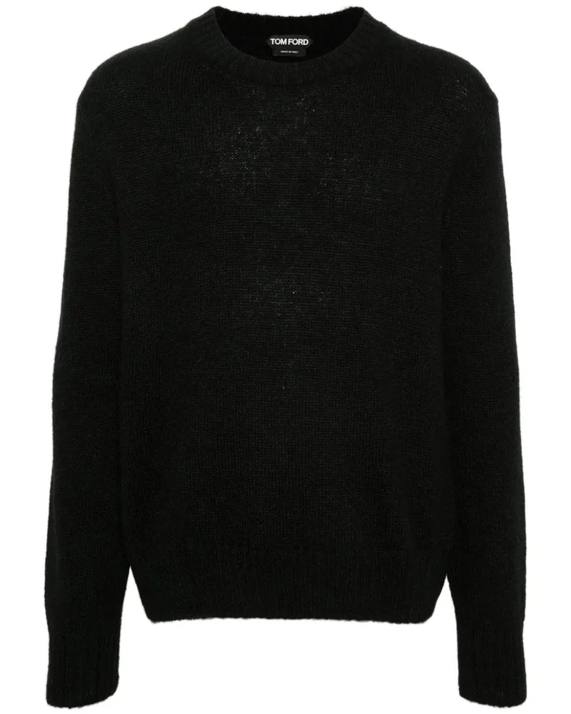 Tom Ford Gerippter Strickpullover - Schwarz Schwarz
