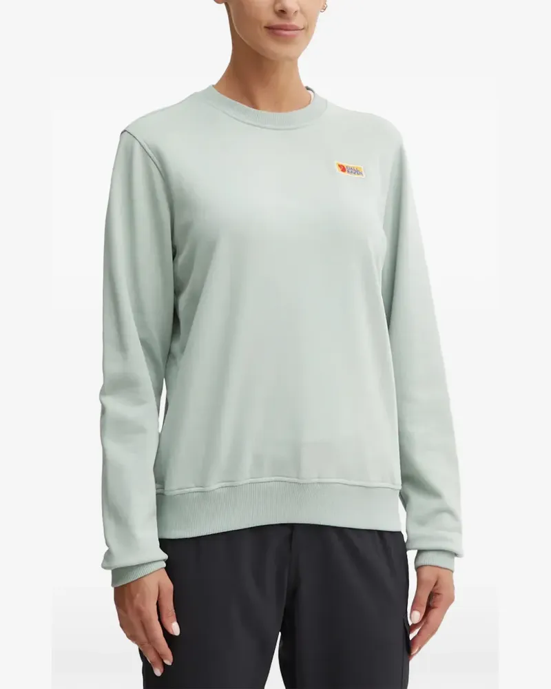 Fjäll Räven Vardag Sweatshirt mit Logo-Patch - Grün Grün