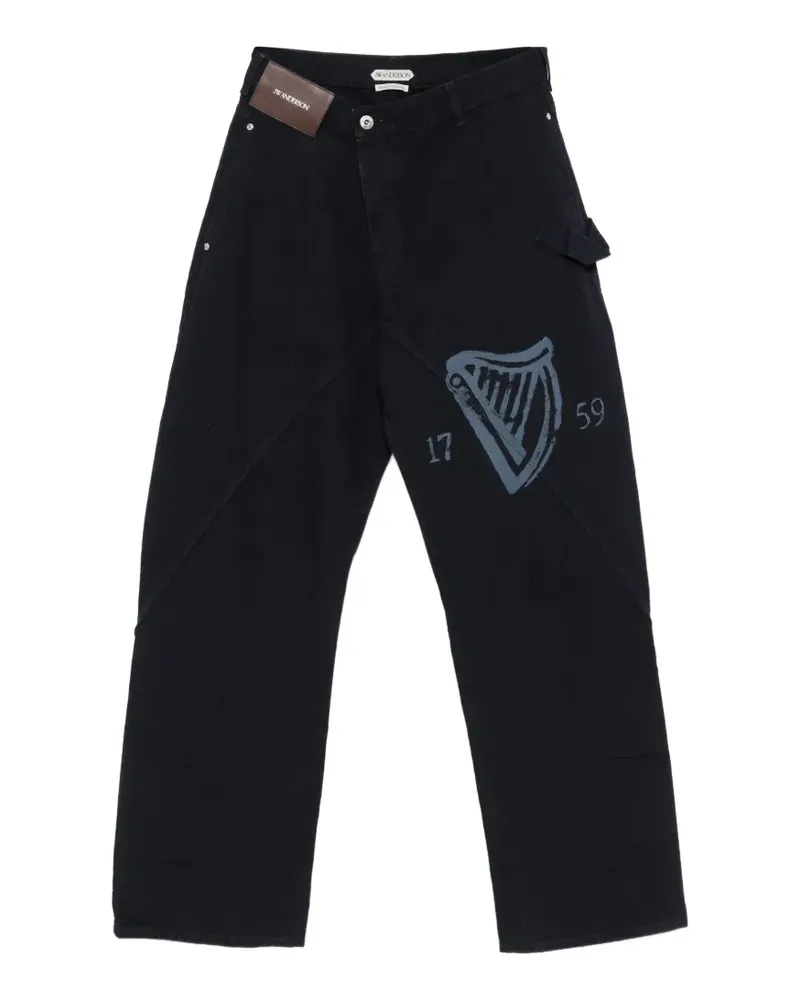 J.W.Anderson x Guinness Workwear-Hose - Blau Blau