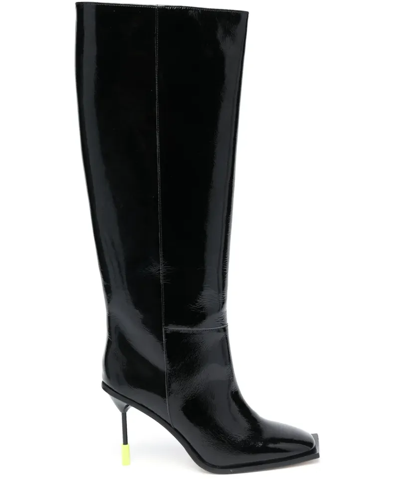 MSGM Stiefel mit spitzer Kappe 110mm - Schwarz Schwarz