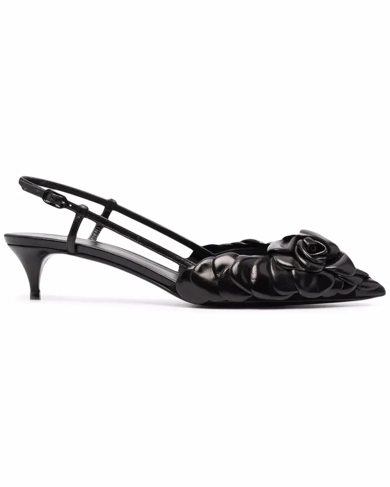Valentino Garavani Spitze Pumps mit Applikation - Schwarz Schwarz