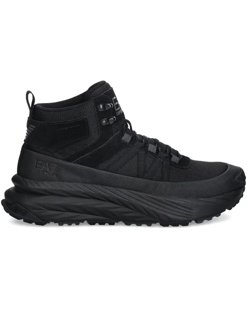 EA7 lace-up high-top sneakers - Schwarz Schwarz