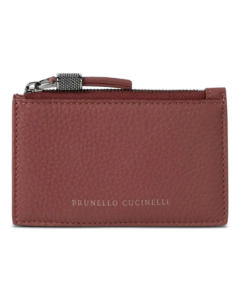 Brunello Cucinelli Kartenetui mit Logo - Rot Rot
