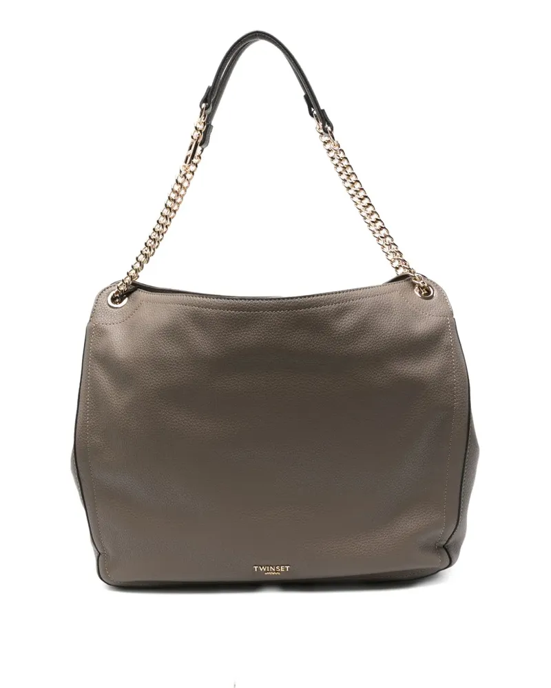 Twin-Set Handtasche mit Kettenriemen - Nude Nude