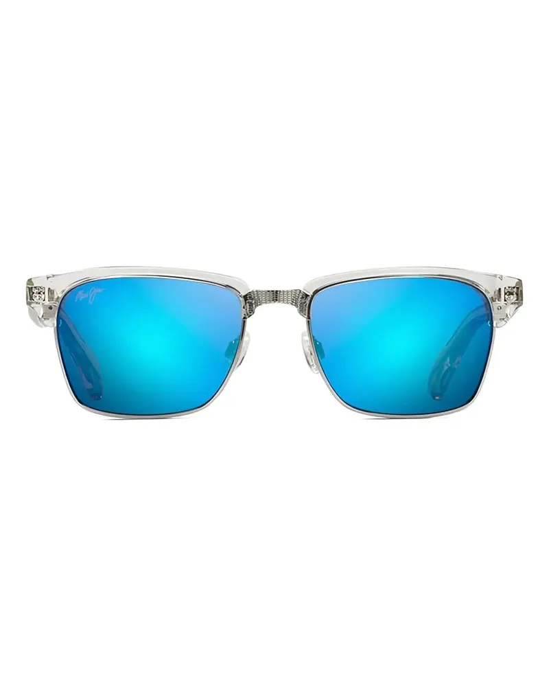 Maui Jim Kawika Sonnenbrille im Clubmaster-Design - Grau Grau