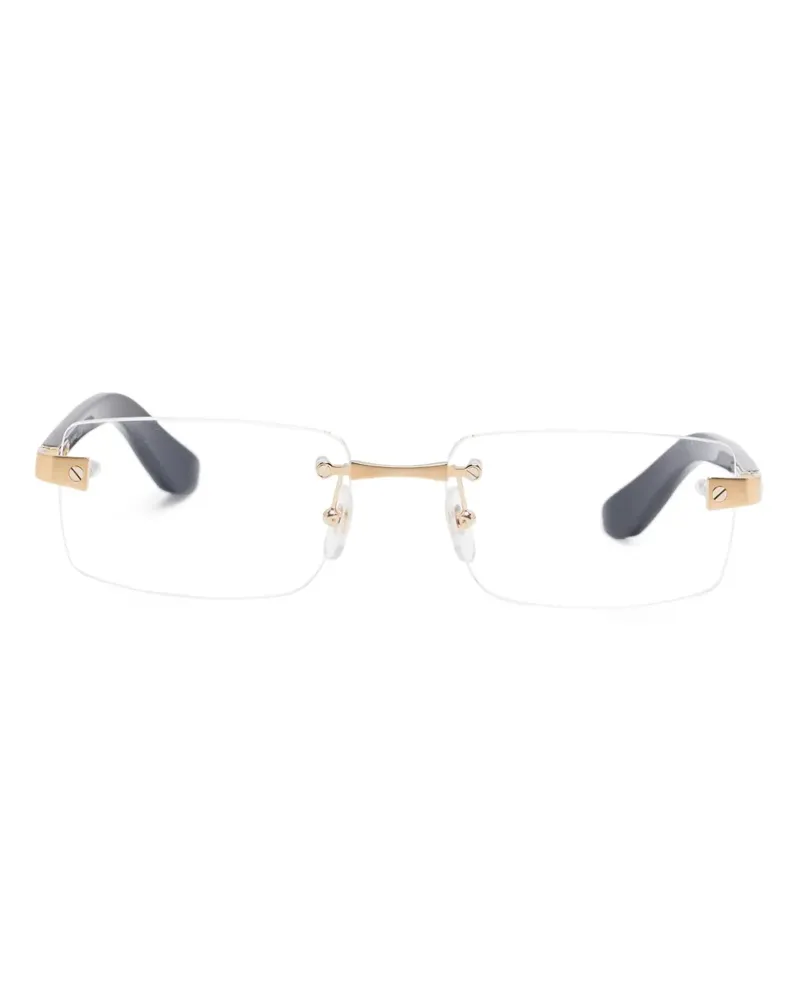 Cartier Brille mit eckigem Gestell - Schwarz Schwarz