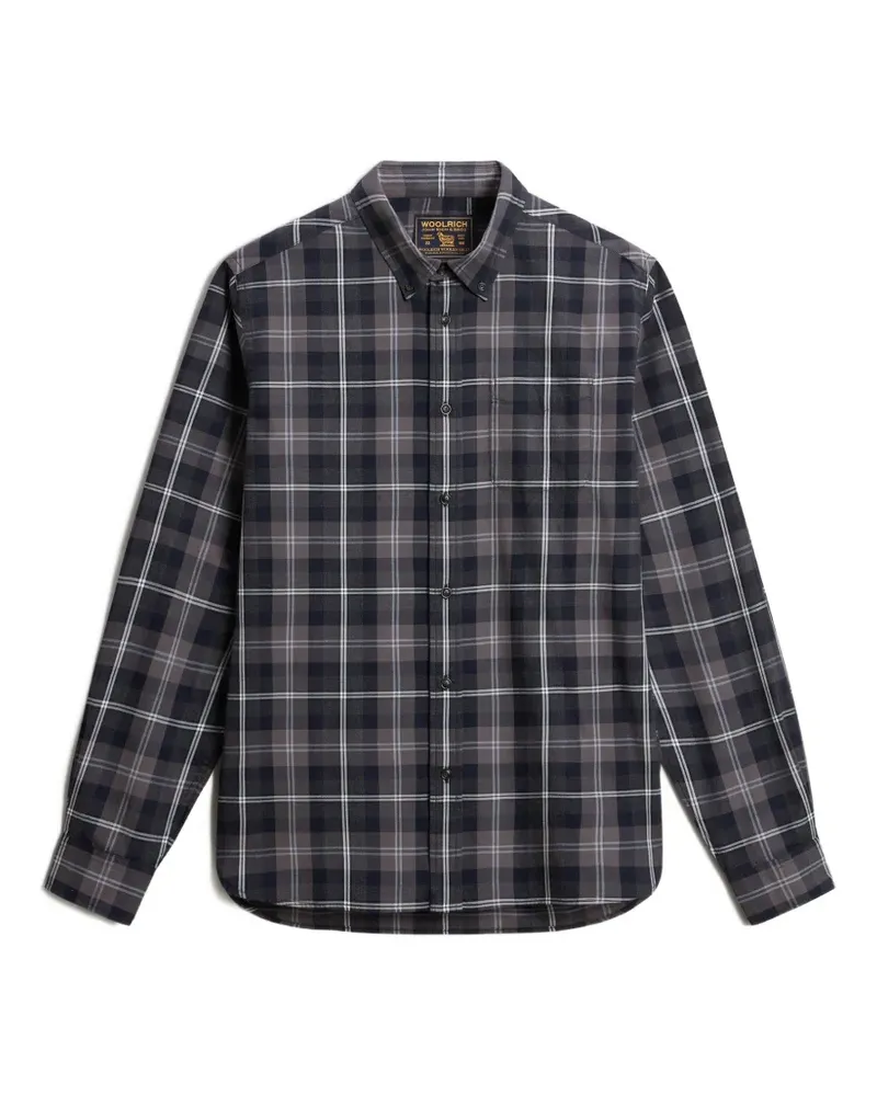 Woolrich Kariertes Hemd - Blau Blau