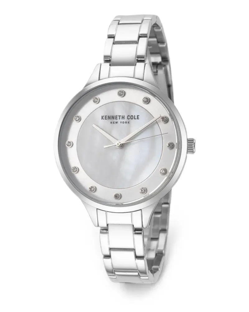 Kenneth Cole Armbanduhr mit Kristallverzierung 36mm - Silber Silber