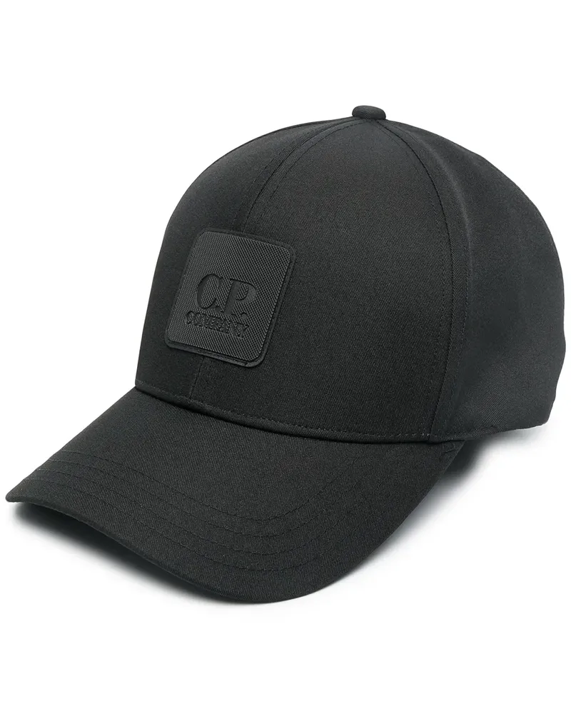 C.P. Company Baseballkappe mit Logo-Patch - Schwarz Schwarz