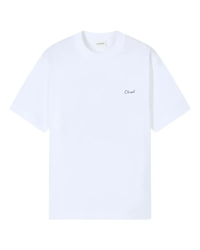 Closed T-Shirt mit Logo-Print - Weiß Weiß