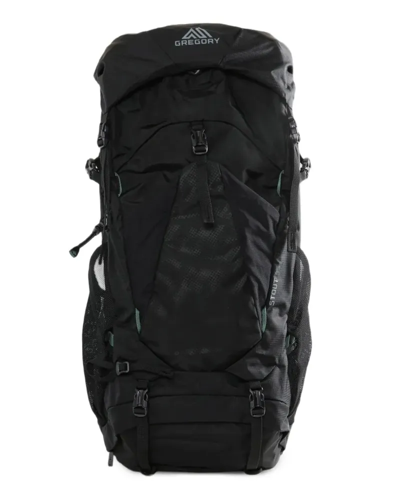 Gregory Stout buckle-fastening mesh-panel backpack - Schwarz Schwarz