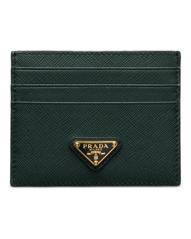 Prada Saffiano leather card holder - Grün Grün