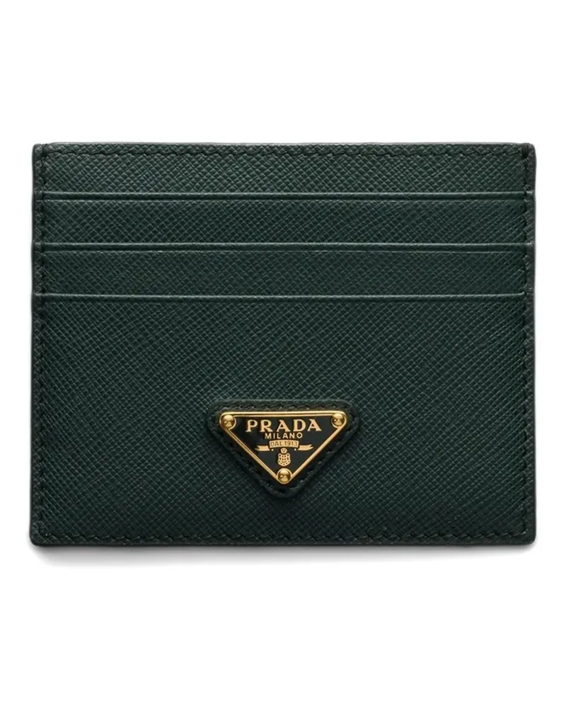 Prada Saffiano leather card holder - Grün Grün