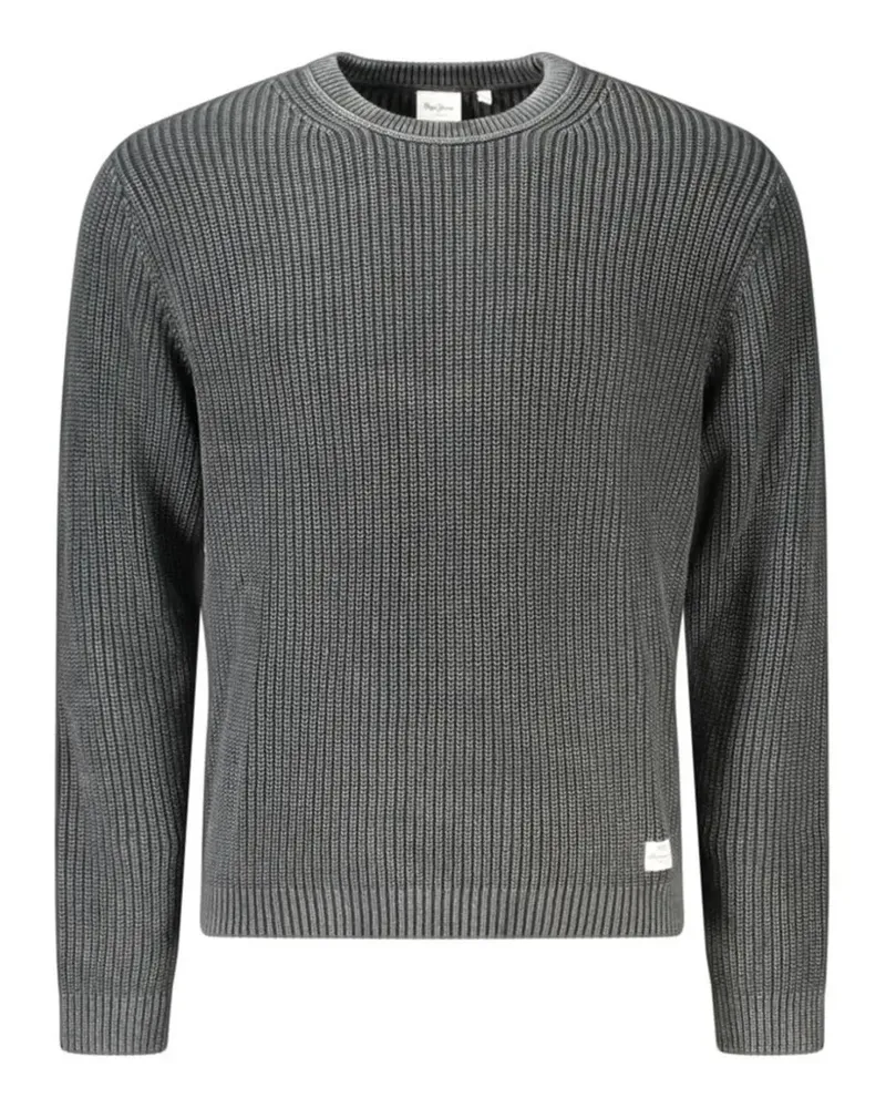 Pepe Jeans Dorian Pullover aus geripptem Strick - Schwarz Schwarz