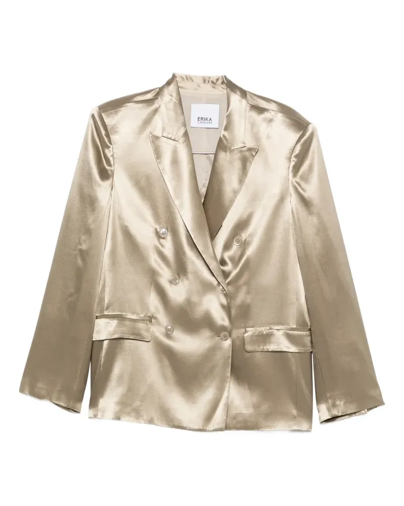 Erika Cavallini Doppelreihige Jacke - Nude Nude