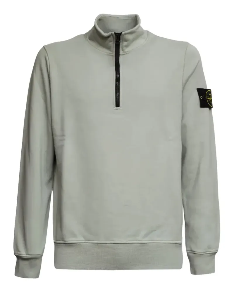 Stone Island Fleecepullover mit Reißverschluss - Grün Grün
