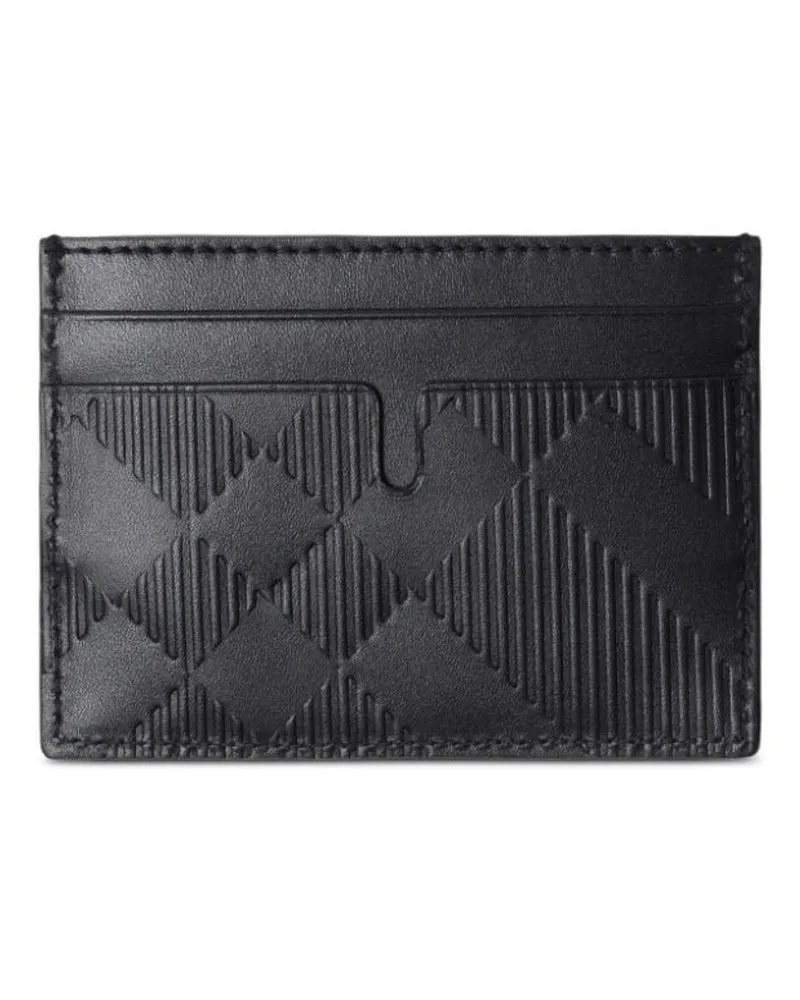 Burberry Kartenetui mit Karomuster - Schwarz Schwarz