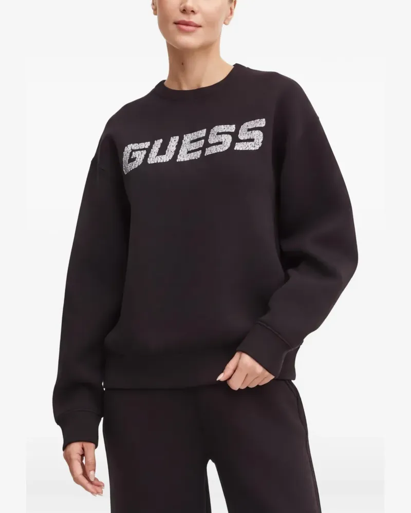 Guess Sweatshirt mit Logo-Verzierung - Schwarz Schwarz