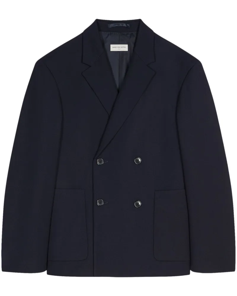 Dries van Noten Klassisches Sakko - Blau Blau