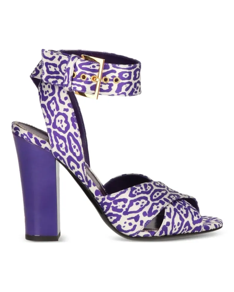 Tom Ford Sandalen mit Animal-Print - Violett Violett