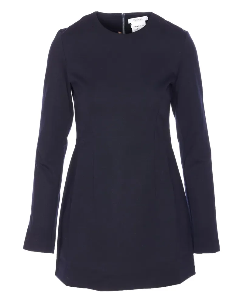 Max Mara Alpino long-sleeve mni dress - Blau Blau