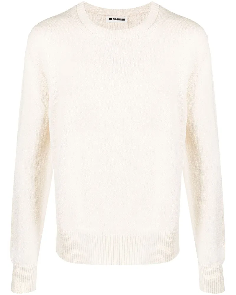 Jil Sander Strickpullover mit Rundhalsausschnitt - Nude Nude