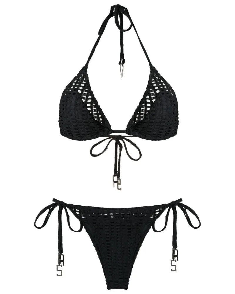 Amir Slama Triangel-Bikini - Schwarz Schwarz