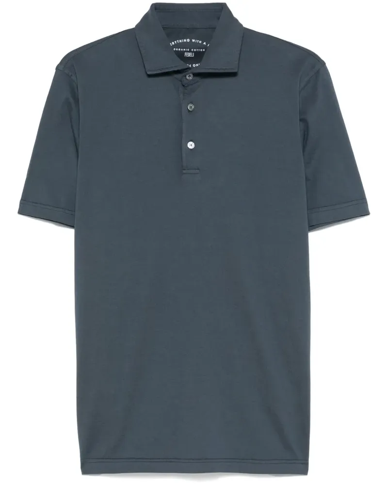 Fedeli Zero Poloshirt Blau