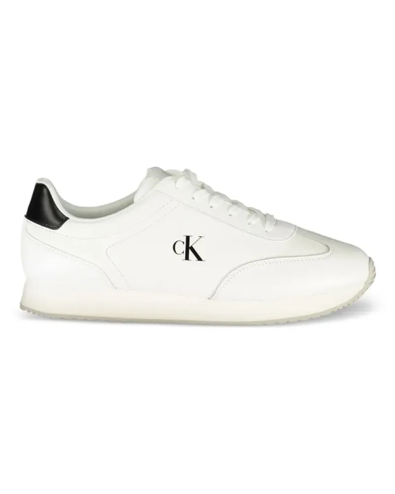 Calvin Klein Sneakers mit Logo-Print - Weiß Weiß