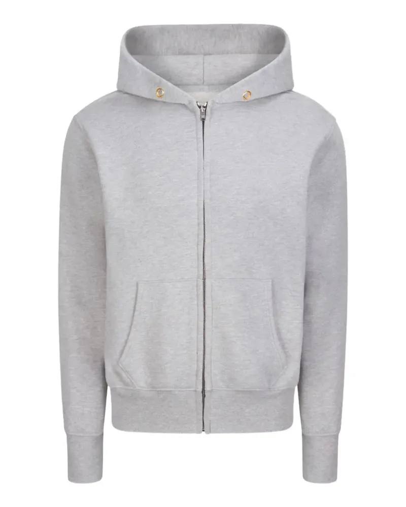 LES TIEN cropped zip-up hoodie - Grau Grau