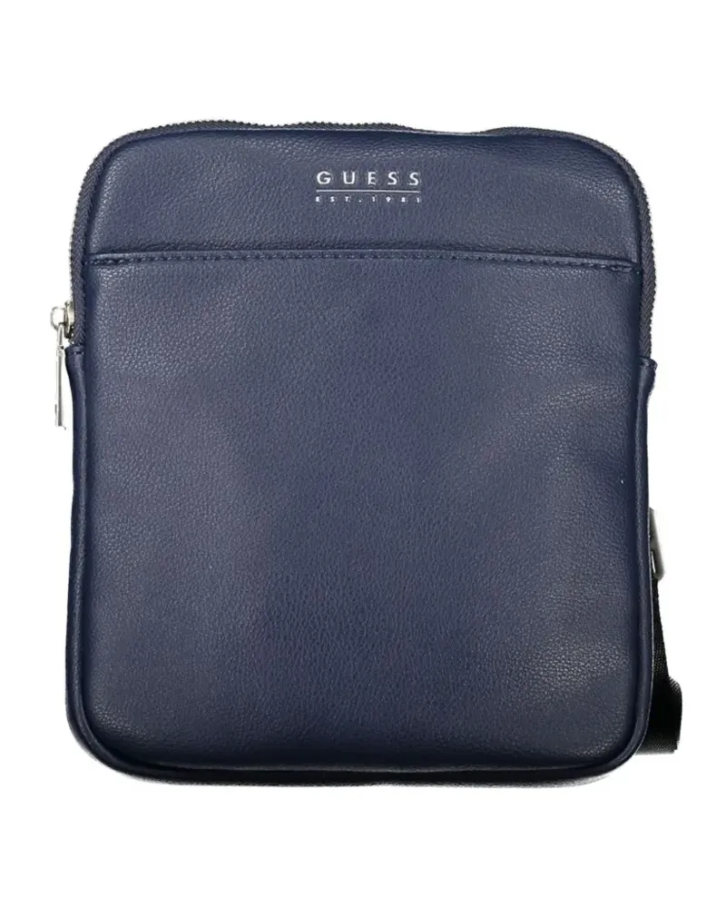 Guess logo-detail messenger bag - Blau Blau