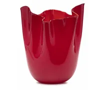 Fazzoletto Bicolore Vase - Rot