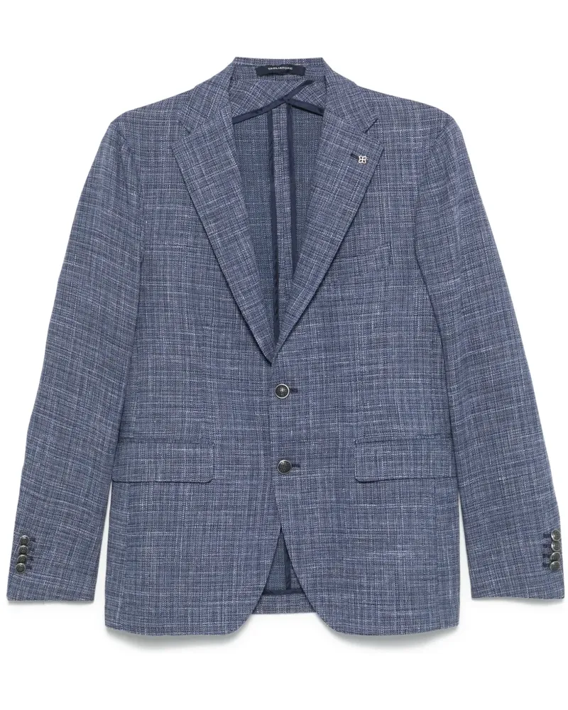 Tagliatore Meliertes Sakko - Blau Blau